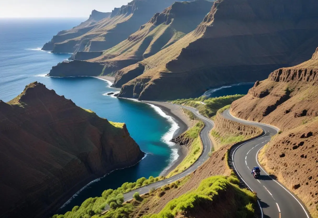 Hyra motorcykel på Gran Canaria illustration