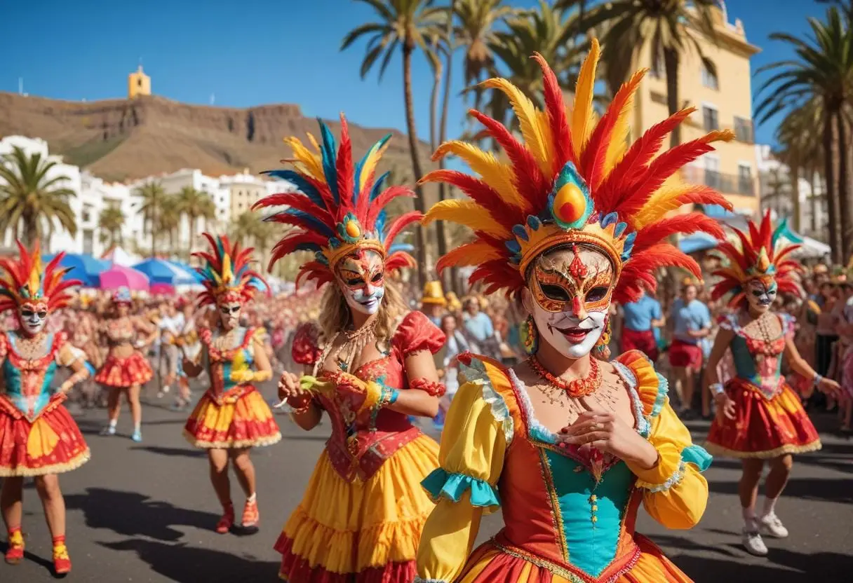 Festivaler och evenemang i Gran Canaria illustration